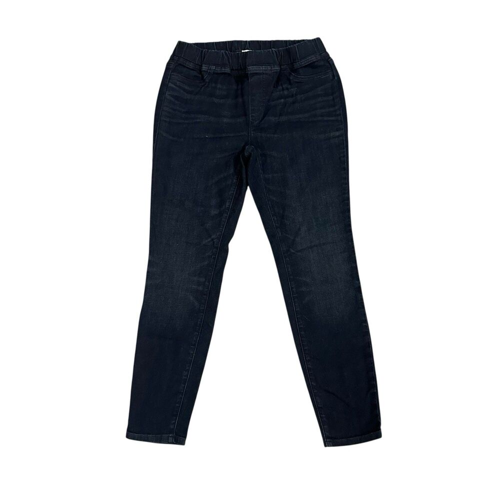 Eileen Fisher Women's PM Dark Wash Blue Pull On Skinny Leg Denim Pants 30x27